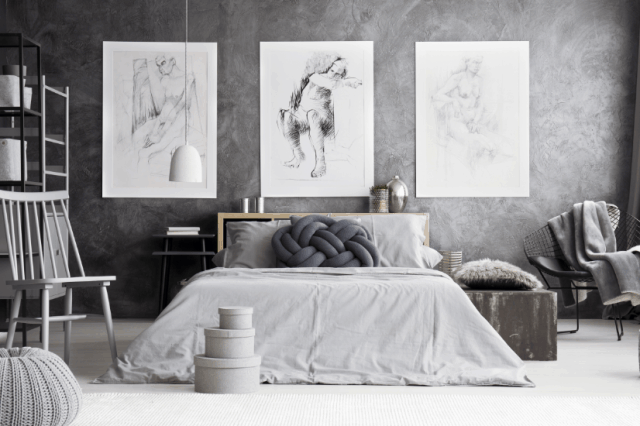 Blickfang im Schlafzimmer: Die farbige fugenlose Variante | Malerbetrieb Ingo Häusler Heilbronn